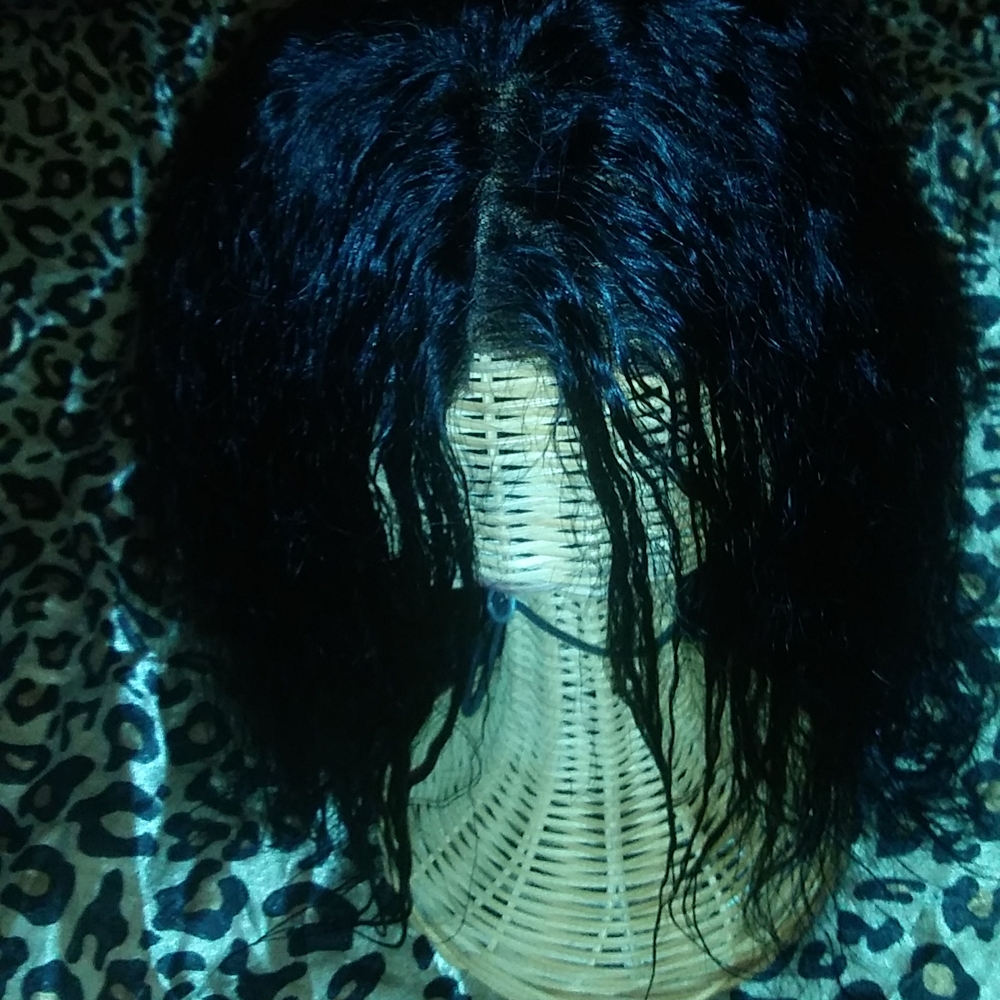 12" 360 kinky straight lacefront wig